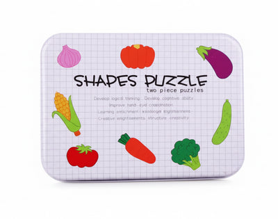 Wooden Vegetables Shape  Puzzle Set( 2 Pieces)