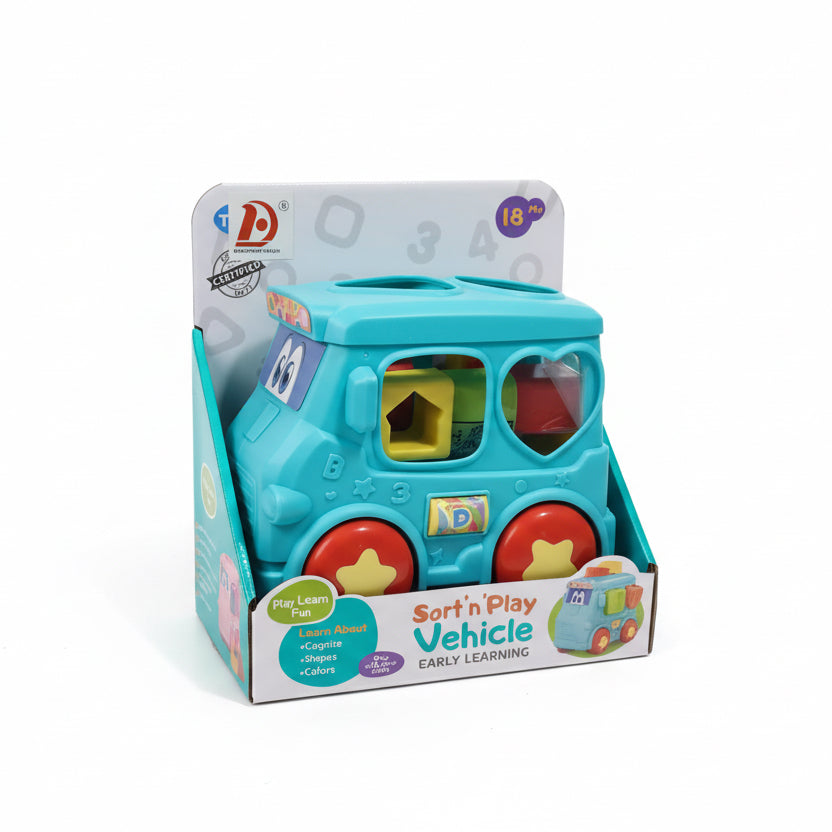HAP-P-KID Little Learner Sort & Play Vehicle – Shape Sorter Van