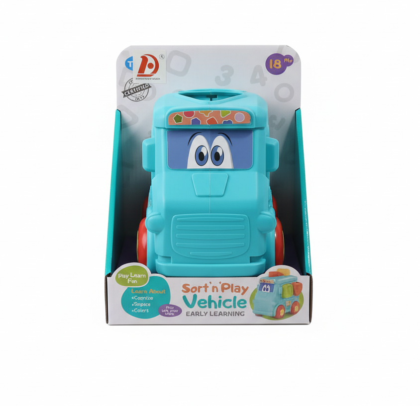 HAP-P-KID Little Learner Sort & Play Vehicle – Shape Sorter Van