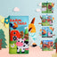 Farm Animals Soft Cloth Book for Babies – Sensory Tails & Sound Buttons (0–36 Months)