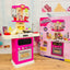 64-Piece Kitchen Playset – Interactive Cooking Station with Light & Sound
