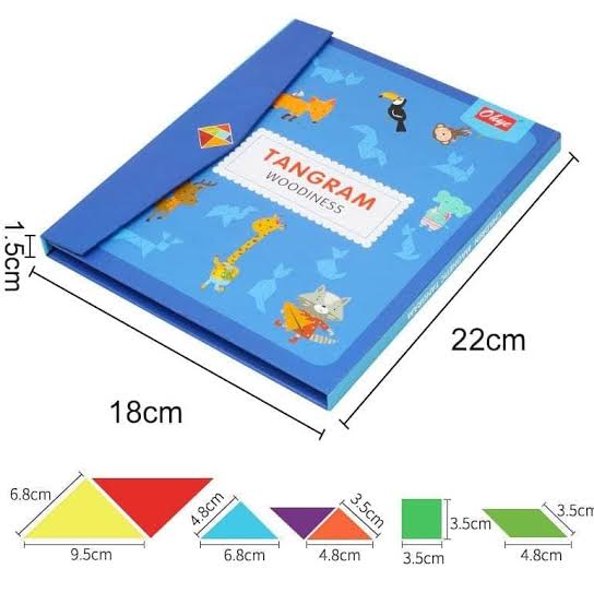🧩 Magnetic Tangram Woodness Puzzle Book