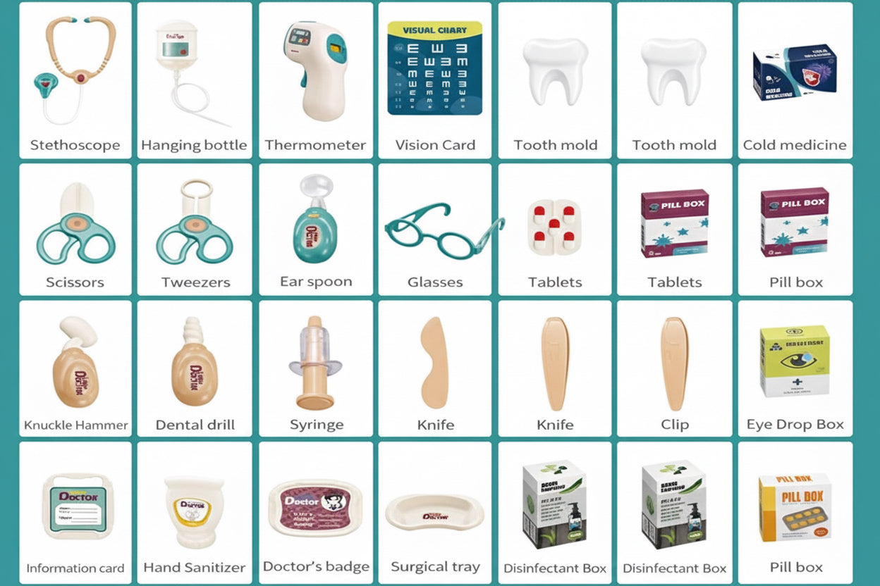 Junior Surgeon 24-Piece Medical Center – Light-Up Interactive Doctor Set