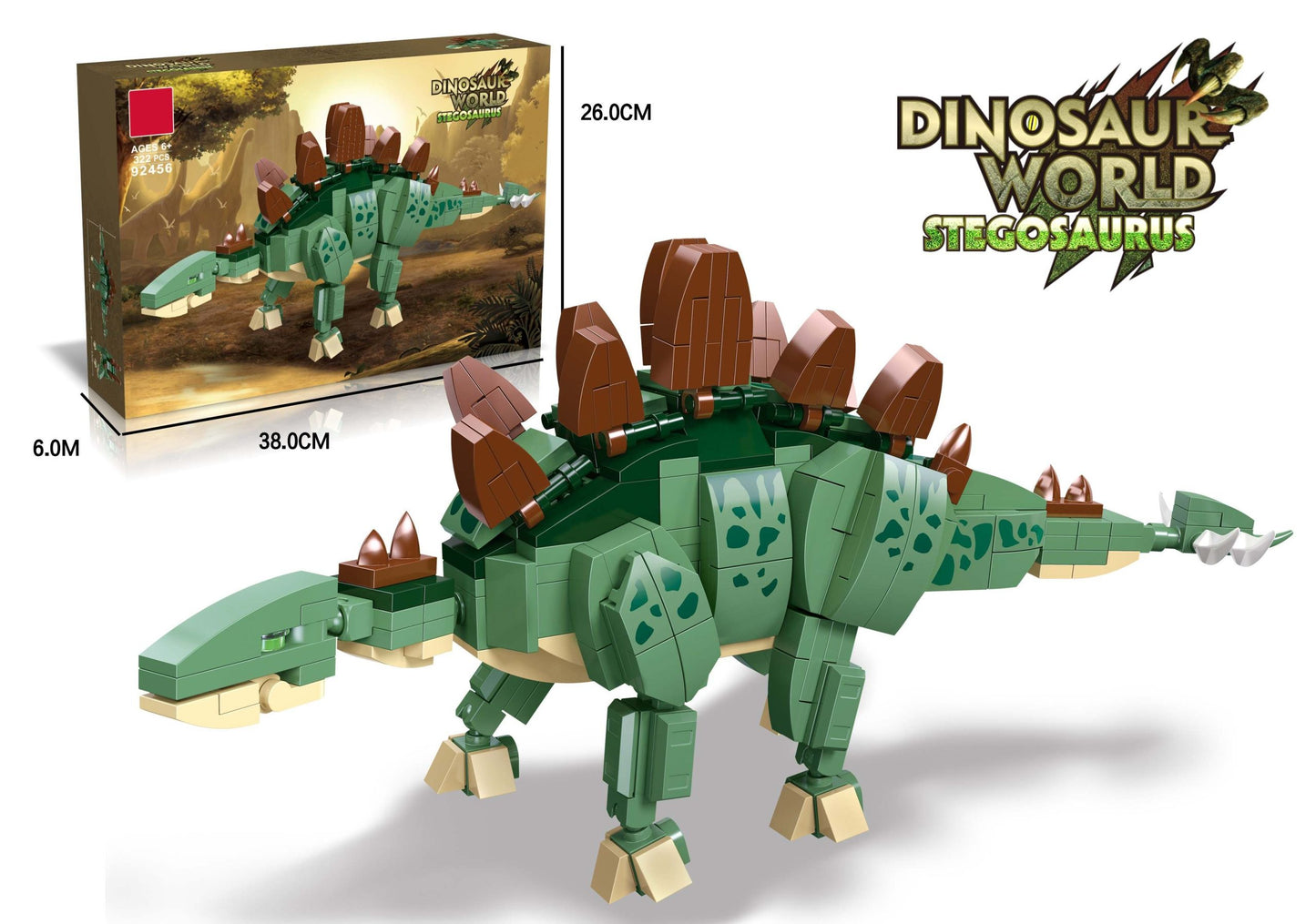 Stegosaurus Dinosaur Building Blocks ( Lego)