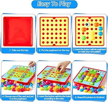 Button Idea Educational Toy – Snap Button Learning Set for Preschoolers