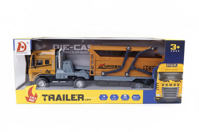 1:24 Die-Cast Metal Construction Transporter – Light & Sound Series