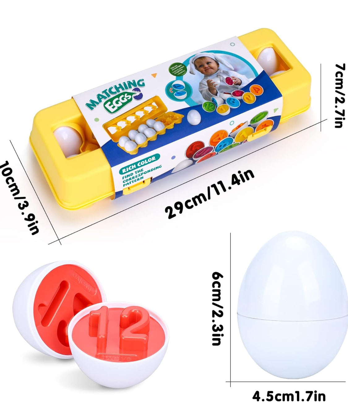 Egg Matching Toy-24 Pieces