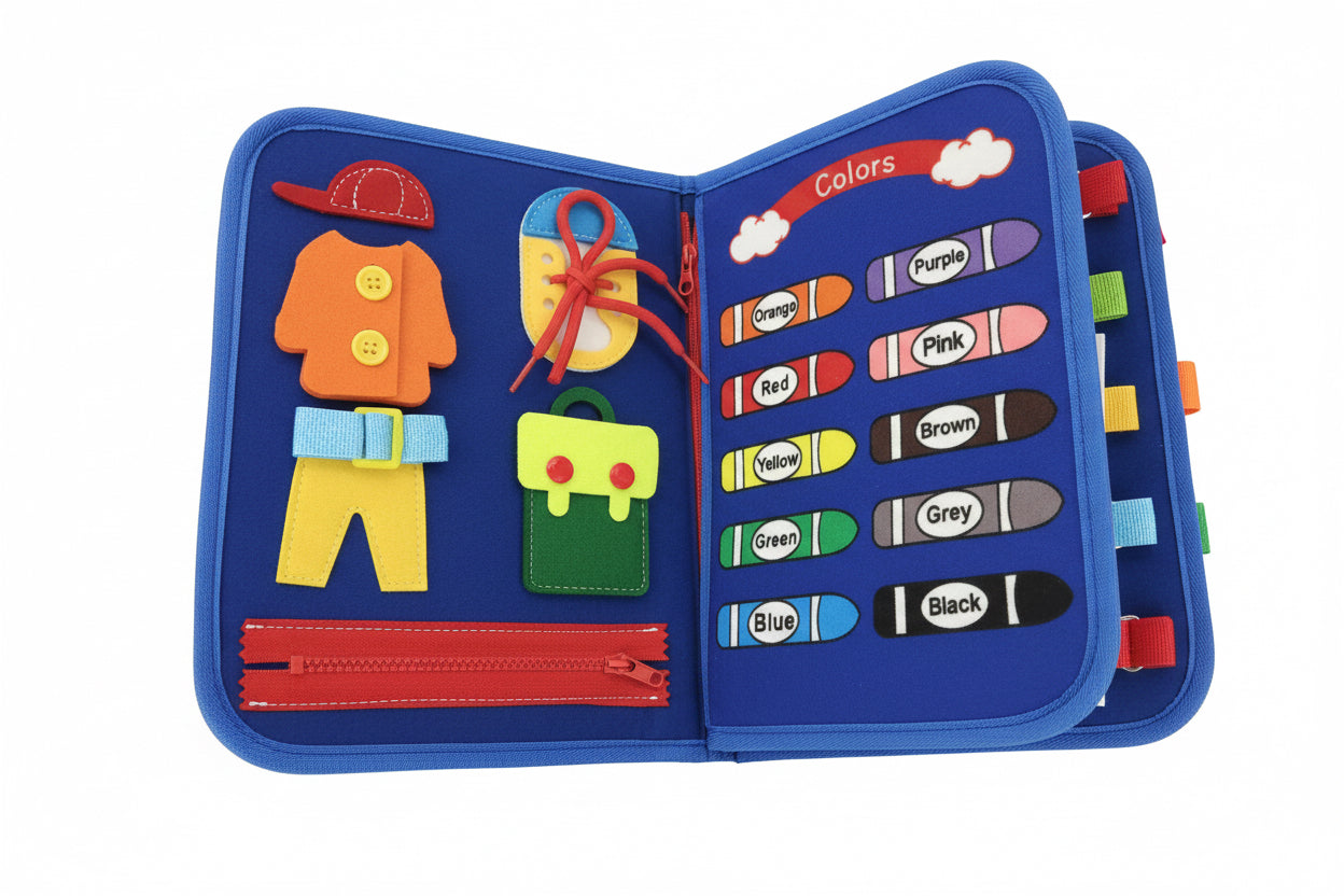 Montessori Space-Themed Busy Book – Interactive Felt Learning Adventure