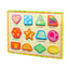 Wooden Chunky Puzzle Geometrical  Shapes-12 Pieces