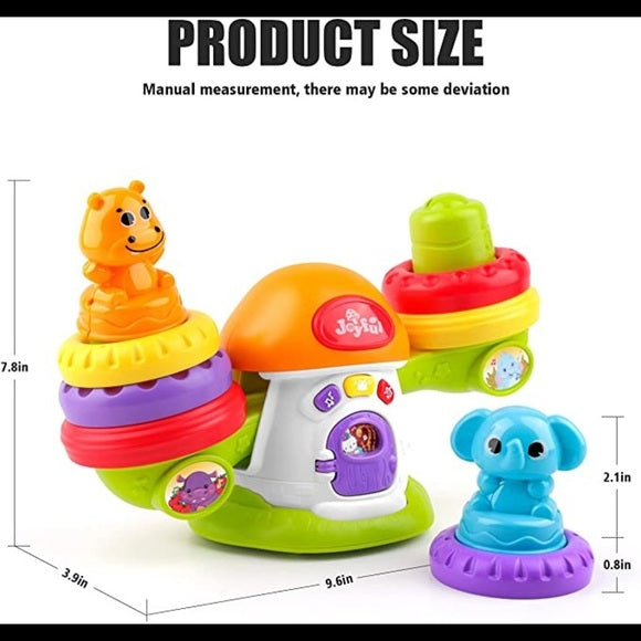 Keep balance stacking musical toy