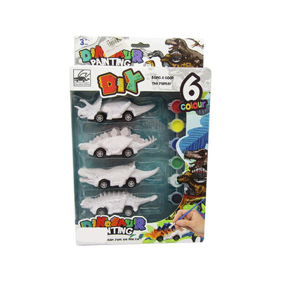 DIY Dinosaurs painting kit and pull back cars 2 in 1