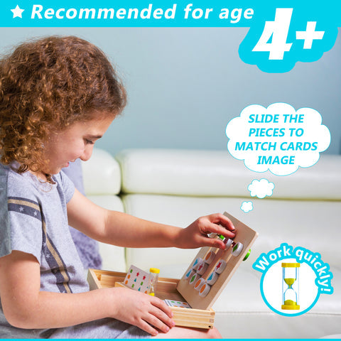 Logic Four Colors Wooden Puzzle