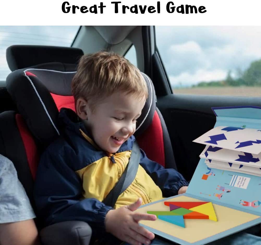 🧩 Magnetic Tangram Woodness Puzzle Book