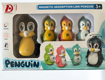 Children electric magnetic penguin toys set