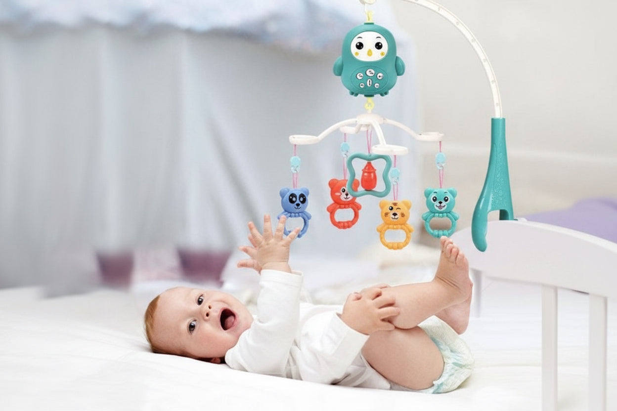 Happy Bed Bell – 360° Rotating Musical Baby Crib Mobile