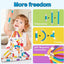 Flexible Magnetic Tube 66-piece Building Set – STEM Creative Construction