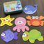 My First Wooden Sea Animals Jigsaw Puzzle Set – 5-in-1 Educational Tin Box
