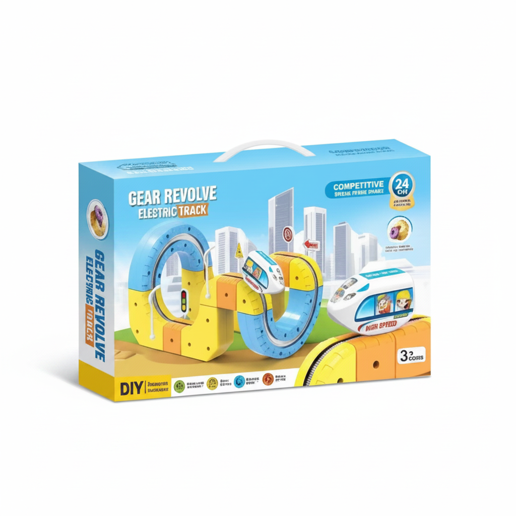 Infinity Racer 3D Anti-Gravity Cube Track – 31-Piece Electric Train Engineering Set