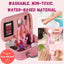 Princess Mermaid Makeup Kit – Washable Glamour Set with Tote Bag