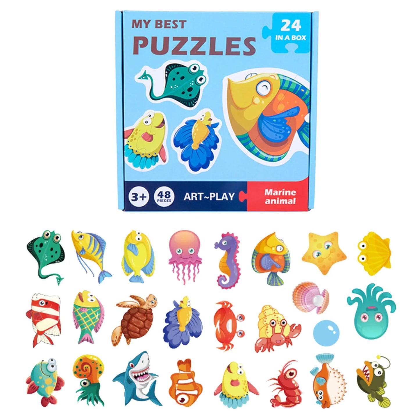 My Best Puzzle - Sea Animals 48 pieces
