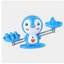 Penguin Balance Mathematical Enlightenment Scale – 3-in-1 Educational Game