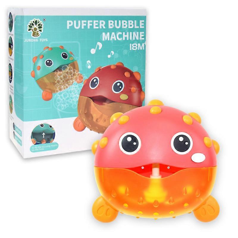 Musical Puffer Fish Bubble Maker – Automatic Bathtub Entertainment