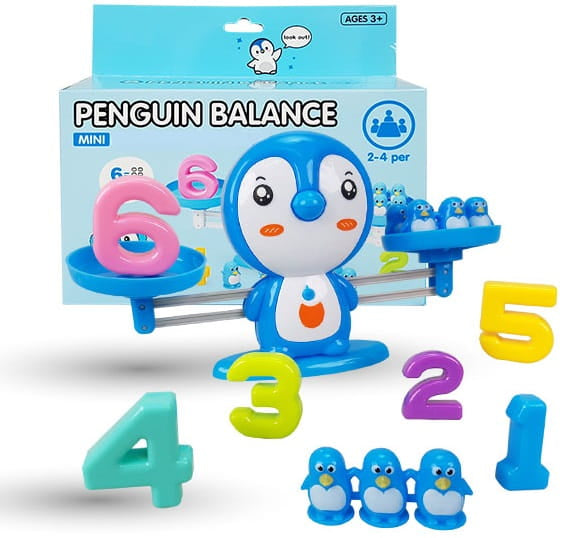 Penguin Balance Mathematical Enlightenment Scale – 3-in-1 Educational Game
