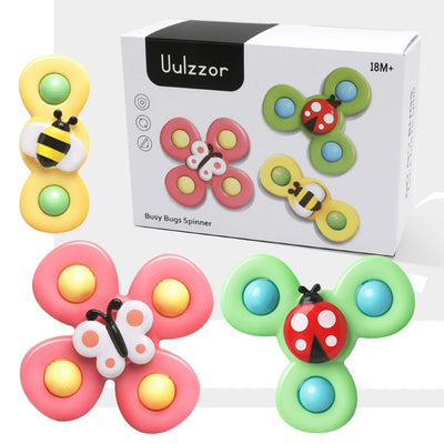 Sensory Toy Fidget Spinner with Suction Cup 3 pcs