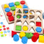 Geometric shapes board challenge toy