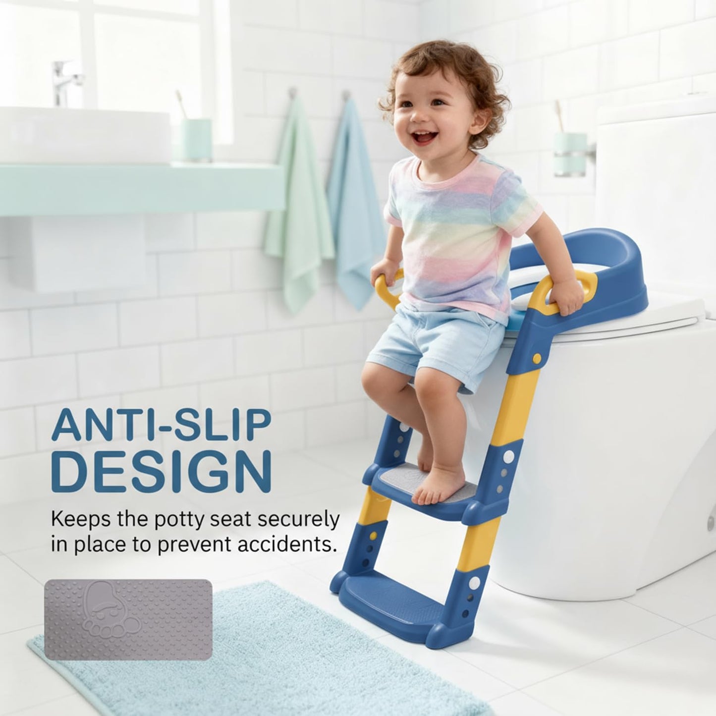 Toddler Toilet Training Seat with Step Ladder