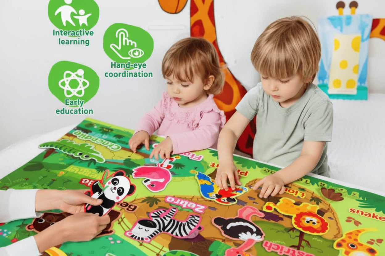 Zoo Animals Felt Story Board – 41-Piece Interactive Learning Set