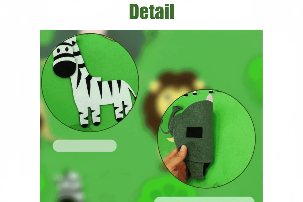 Farm Animals Felt Story Board – Interactive Educational Wall Toy