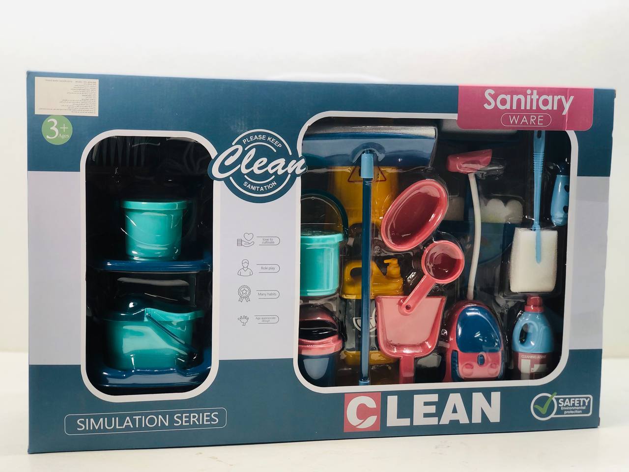 Kids Mini Cleaning Tool Set – Pretend Play Housekeeping Toy
