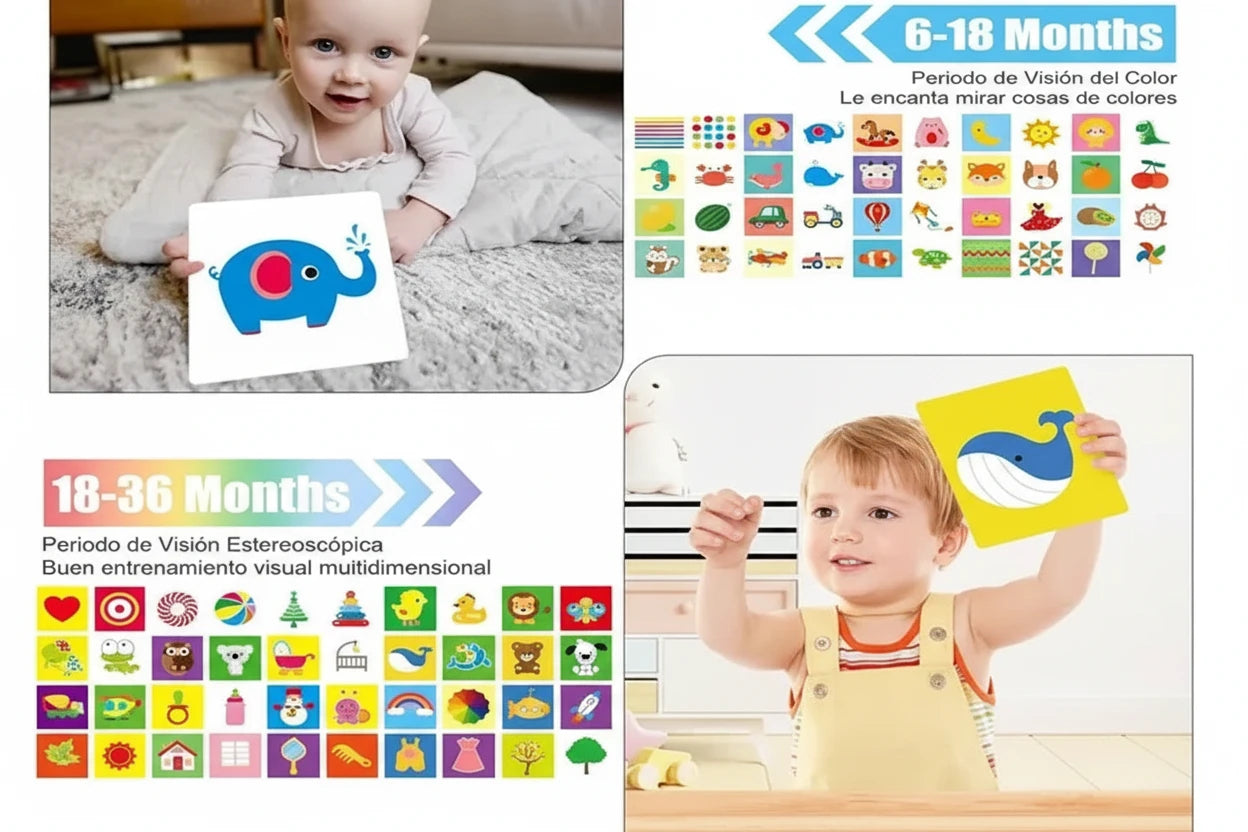 Infant Vision Trigger Cards (Level 2) – Color & Pattern Recognition Set