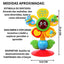 Zoop Toys Flower Interactive Musical Activity Wheel | Ages 6m+ | Master Sensory Calibration & Fine Motor Mechanics