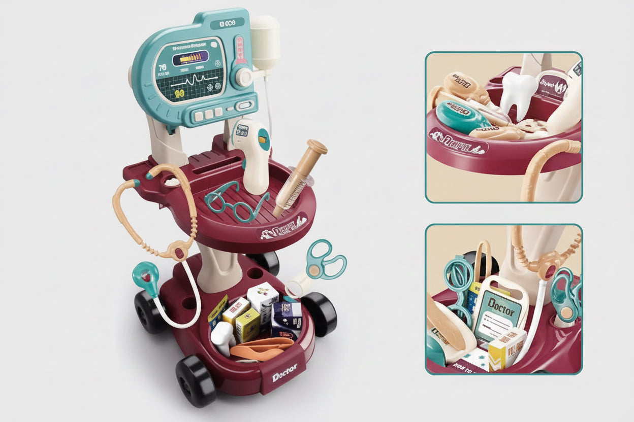 Junior Surgeon 24-Piece Medical Center – Light-Up Interactive Doctor Set