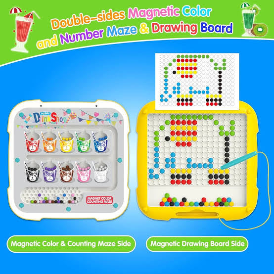 3-in-1 Magnetic Drawing Board & Maze – Double-Sided Activity Set