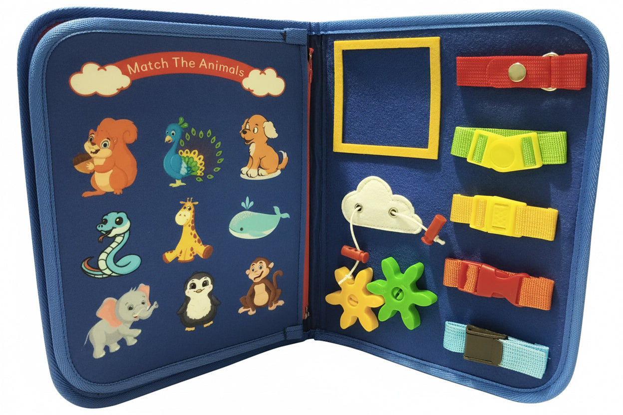 Montessori Space-Themed Busy Book – Interactive Felt Learning Adventure