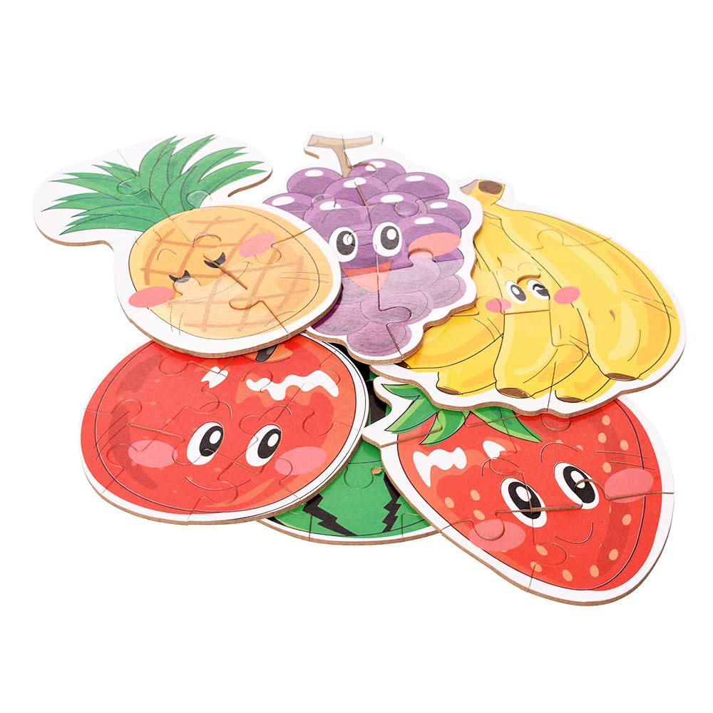 Intellect Toys Puzzle 6 in A Box - Fruits