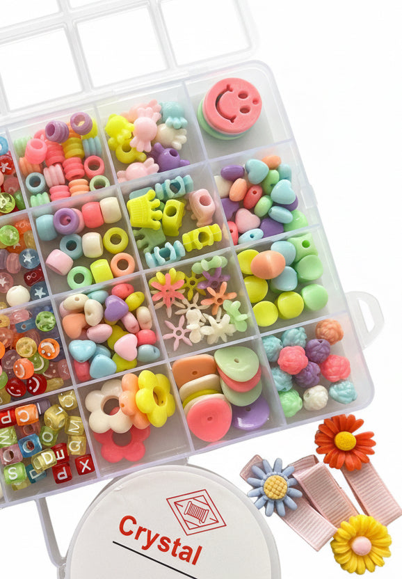 Clay Beads Jewelry Making Kit – 24 Colors DIY Bracelet & Necklace Craft Set No 3