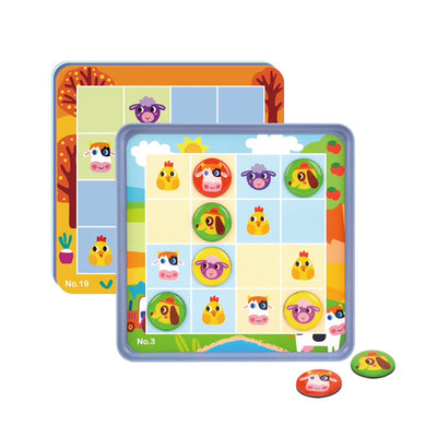 Magnetic Animal Sudoku Game – Logic Puzzle for Kids