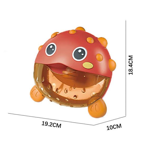 Musical Puffer Fish Bubble Maker – Automatic Bathtub Entertainment