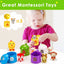 Soft Glue Animals & Houses Educational Toy Set for Toddlers