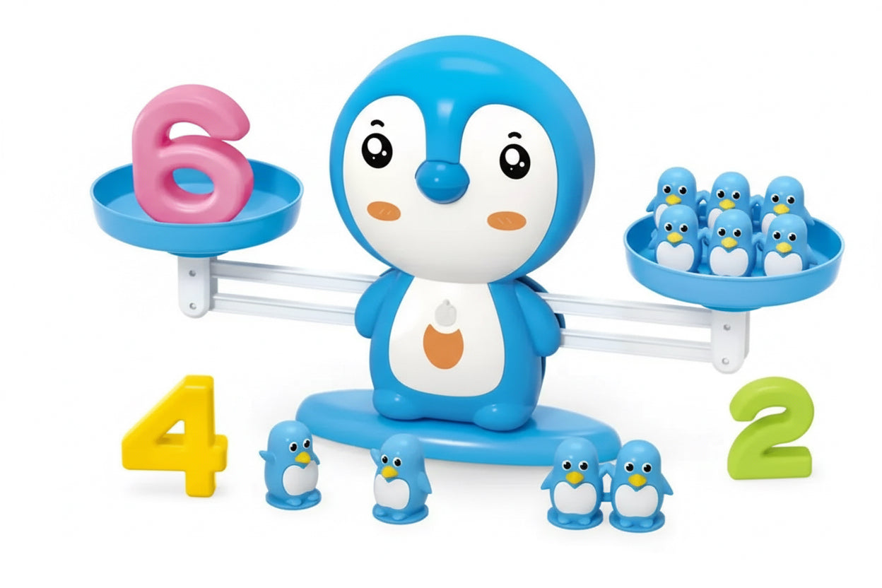 Penguin Balance Mathematical Enlightenment Scale – 3-in-1 Educational Game
