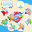 3D Baby Cloth Book – Ocean Animals Sensory Soft Book (6 Pages, Blue)