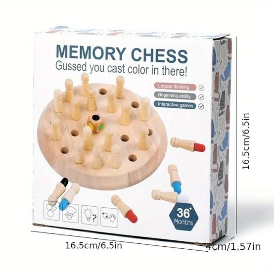 Wooden Memory Match Stick Chess Game