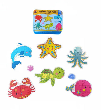 Intellect Toys Puzzle 6 in a box-Sea Animals