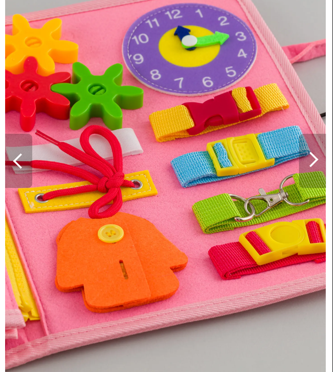Toddler Discovery Sensory Busy Book – Early Learning & Fine Motor Skills