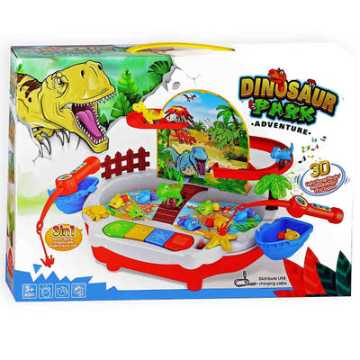 Dinosaur park fishing toy set