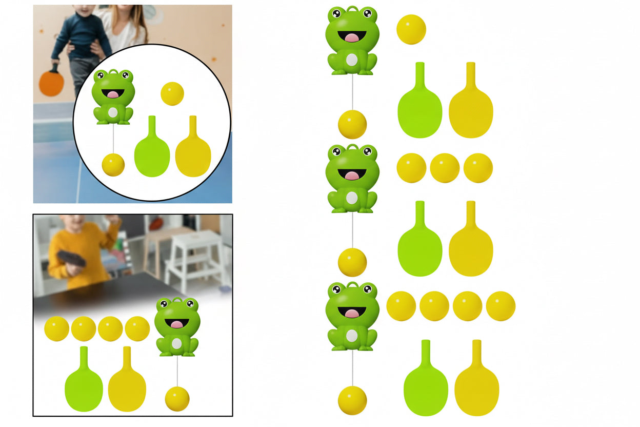 Froggy Hanging Table Tennis Trainer – Indoor Action & Reaction Game